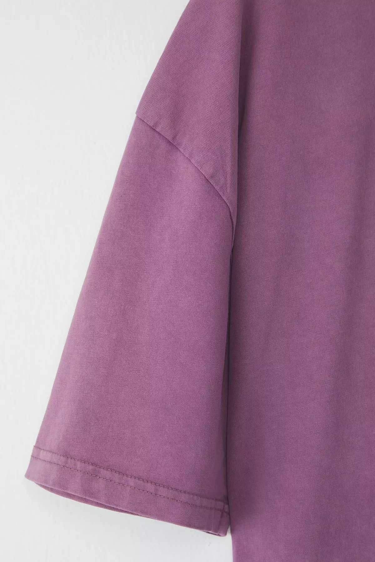 Premium Purple Oversize/Wide Cut Faded Effect 100% Cotton T-Shirt TMNSS23TS00153