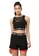 Fitleasure black Fitleasure Breathable Dry Fit Black Padded Training Sports Bra D4B2EUS80ED988GS_1