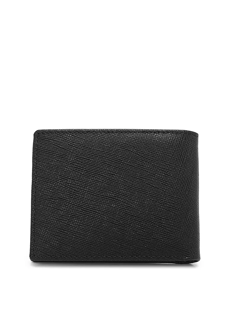 Men's Genuine Leather RFID Blocking Wallet - Black