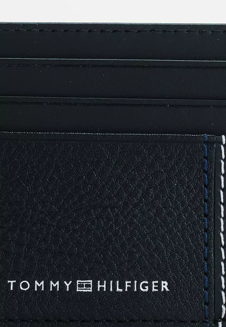 Logo Leather Credit Card Holder - TH Mainline