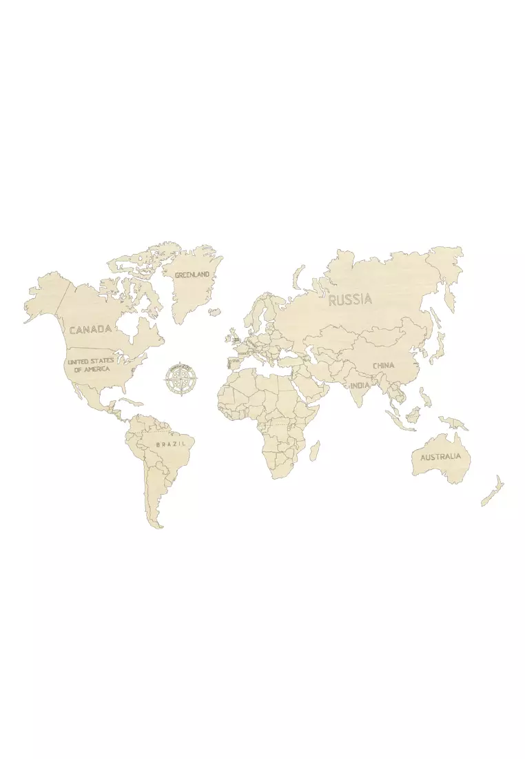 WOODEN CITY World Map M 2024 Buy WOODEN CITY Online ZALORA Hong Kong