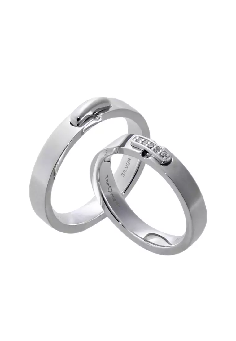 Silver couple rings clearance in grt with price