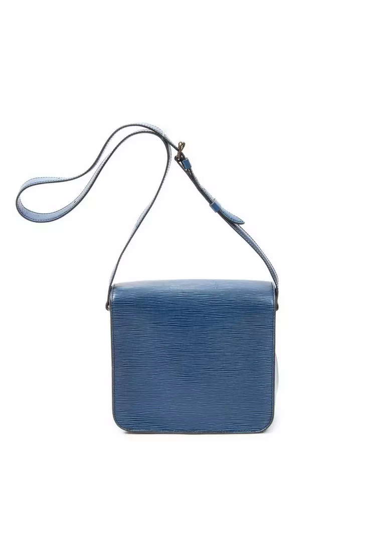 Pre-Loved Cartouchiere Black Stitching MM