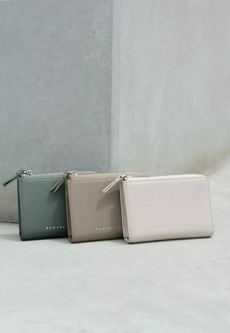 Roxie Leather Key Purse - Jungle Green