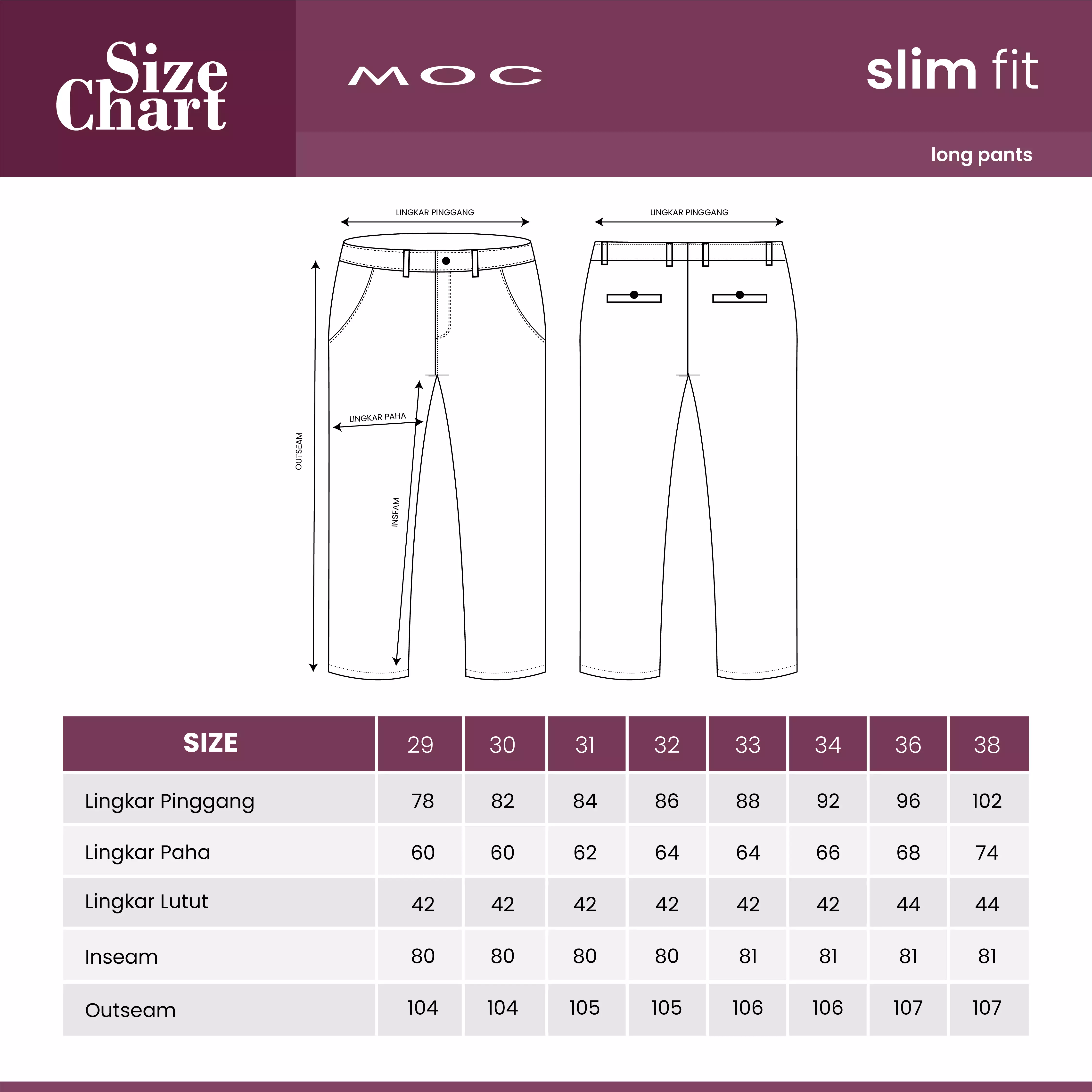 MOC - Celana Panjang Polos Pria Xander - Black