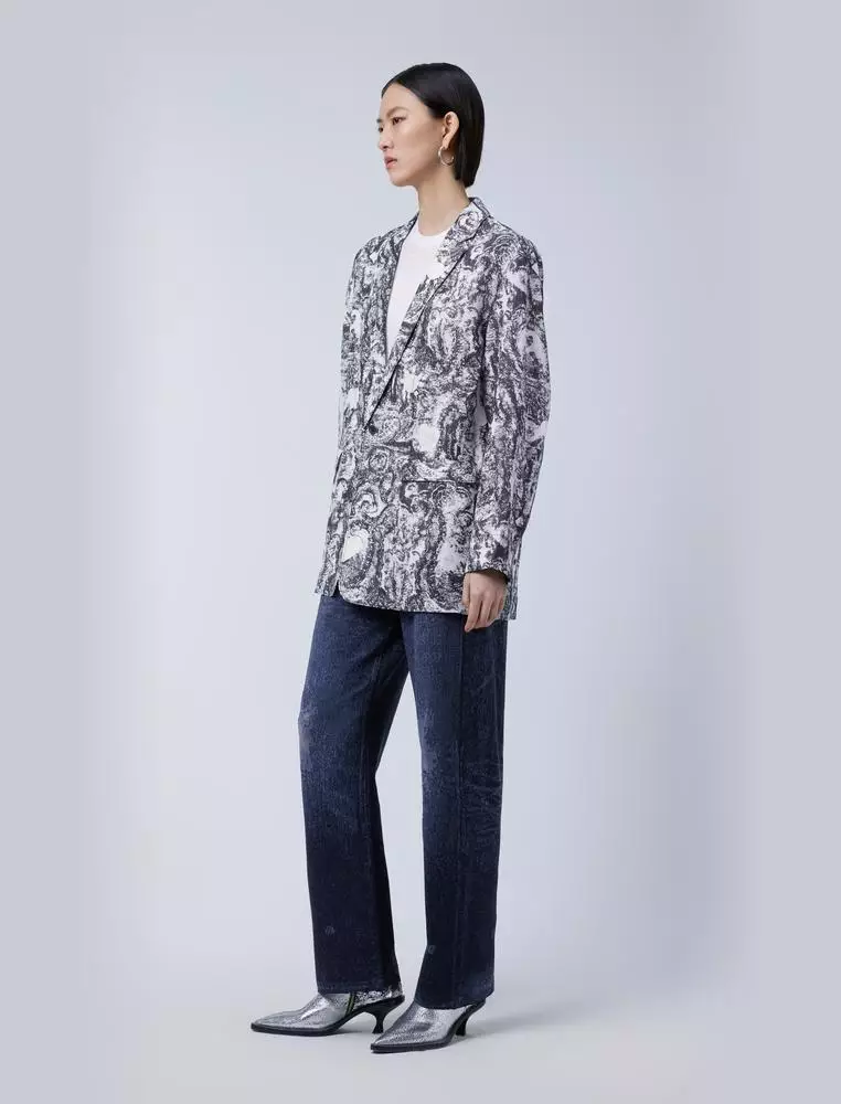 通勤气质中长款西服