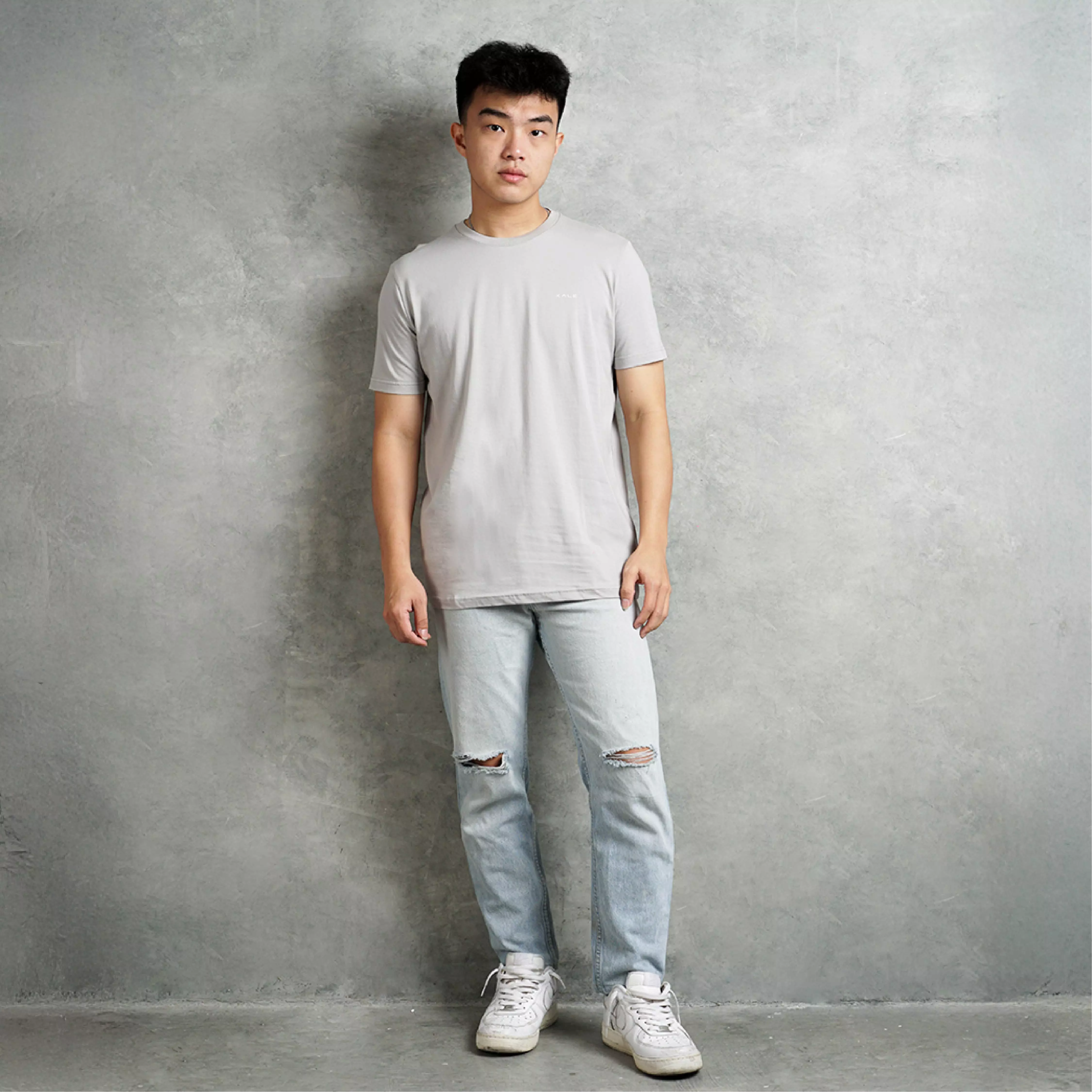 Kale Arion Light Grey / T-Shirt Pria Lengan Pendek / Unisex