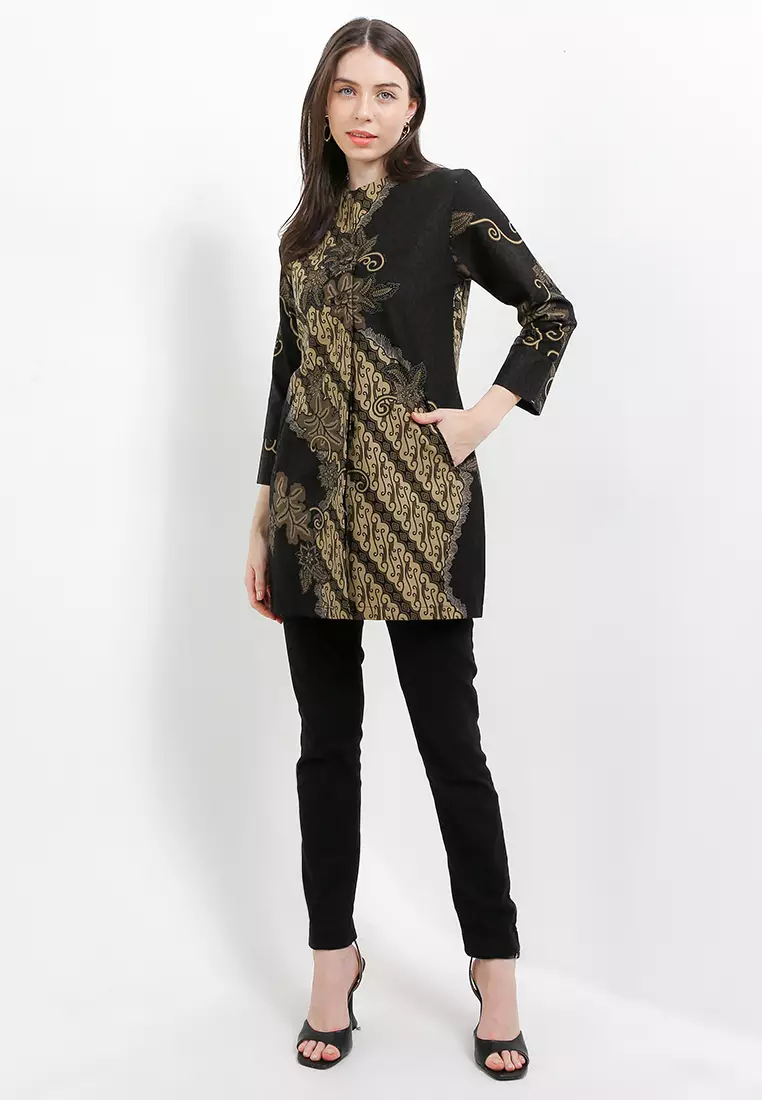 BATIK TALENTA EXCLUSIVE batik wanita blous PARANG-BUNGA