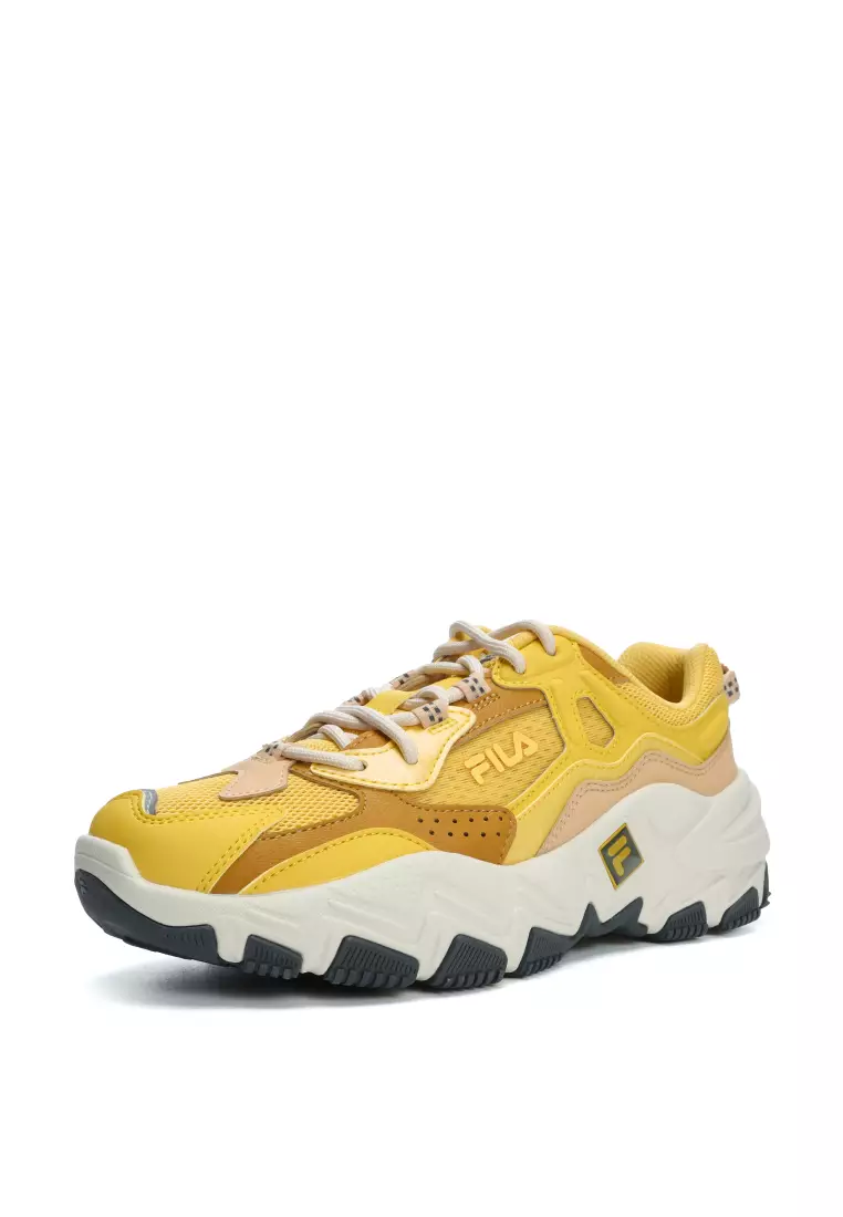 Yellow fila shoes womens best sale