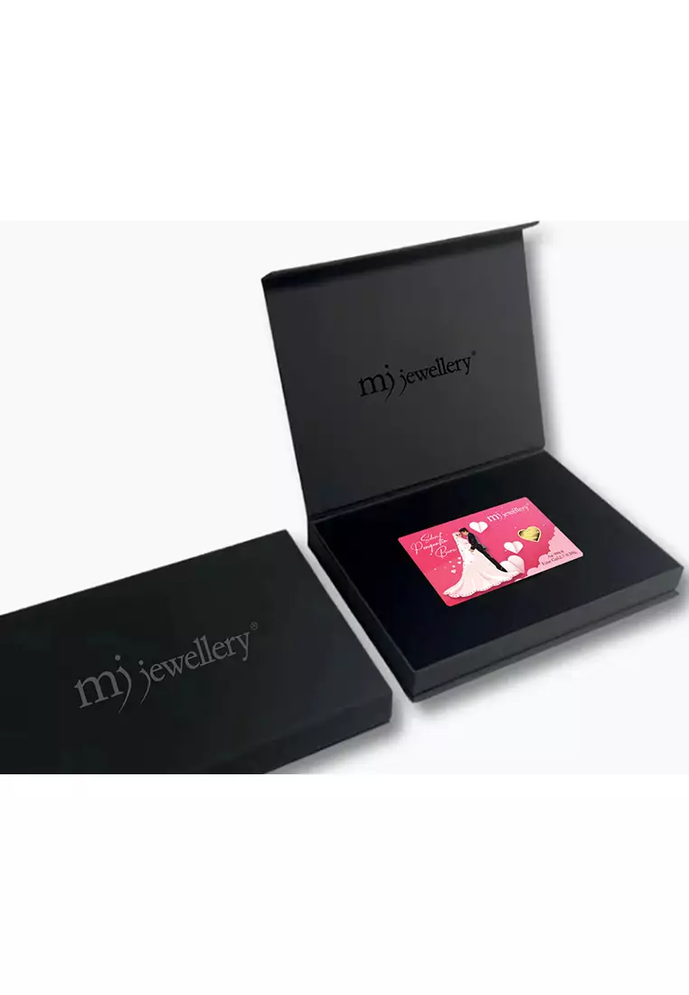 5G Gold Collection 999.9/24K Wedding Series Gold Bar (0.1g)