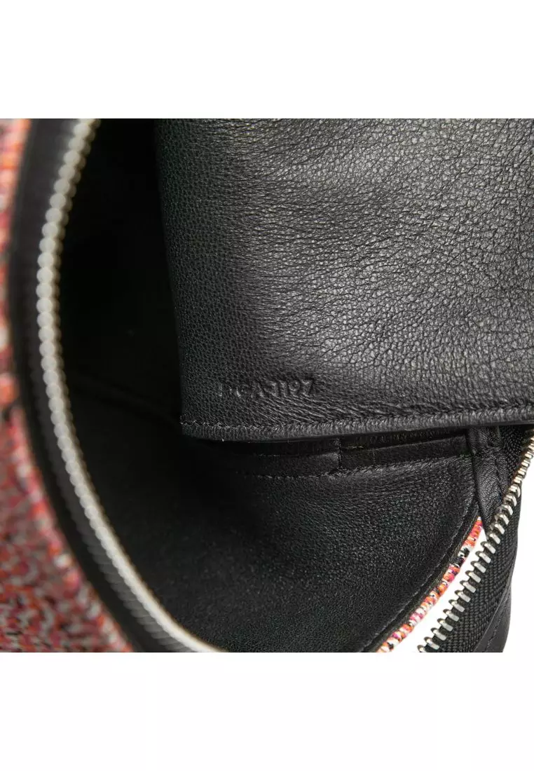 Pre-Loved Celine Micro Tweed Belt Satchel