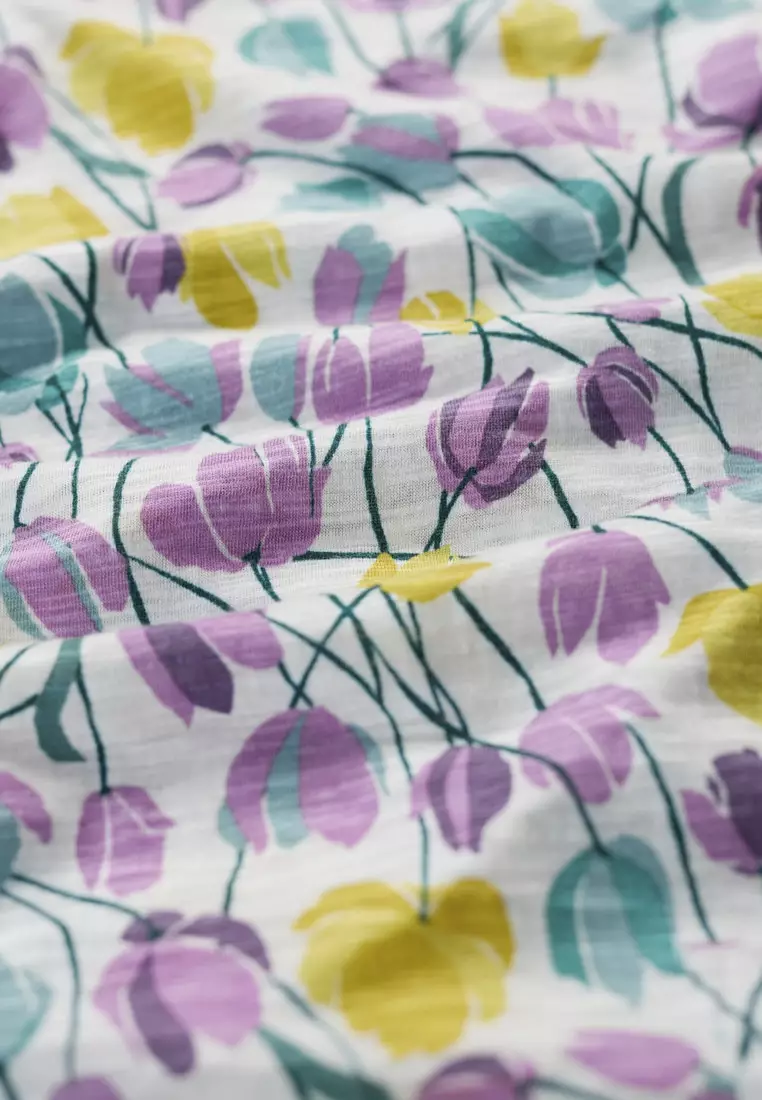 Seasalt Cornwall Multi Gypsophilia Notch Neck Top