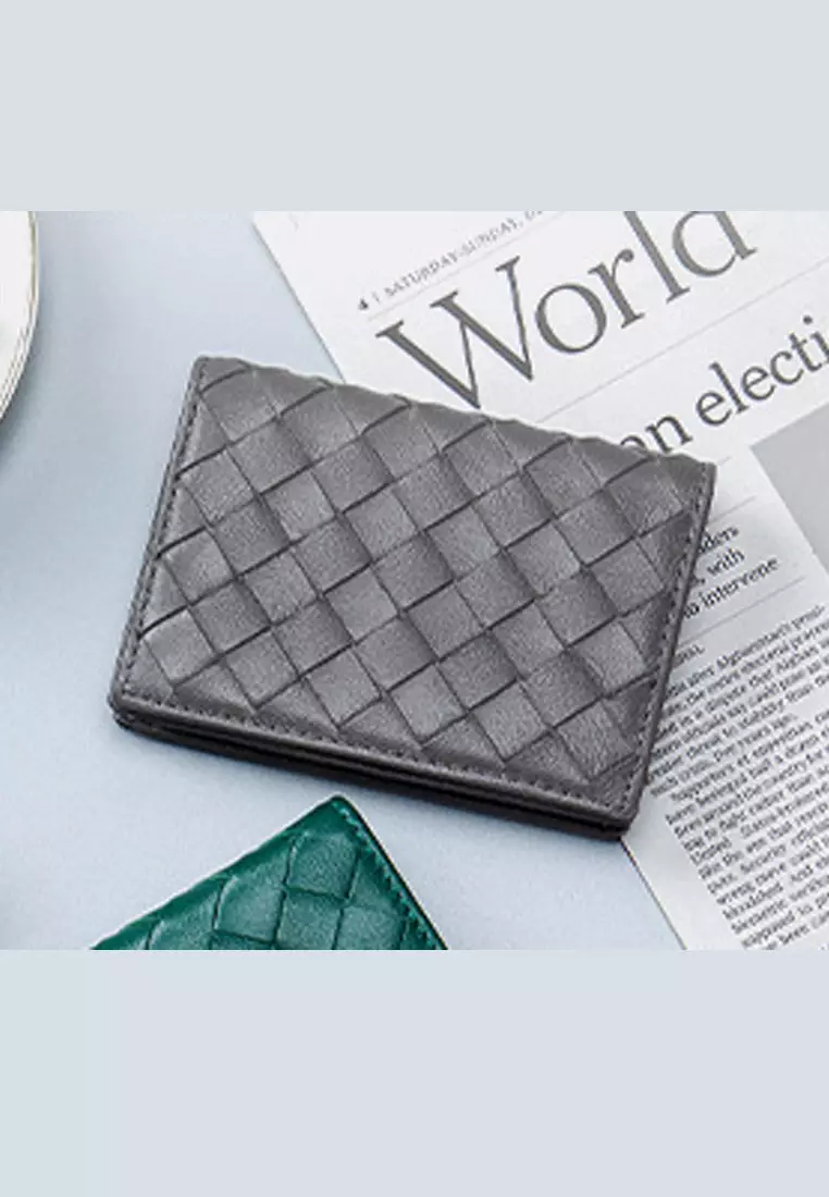 Weave Sheepskin Card Holder Purse JW AN-8822