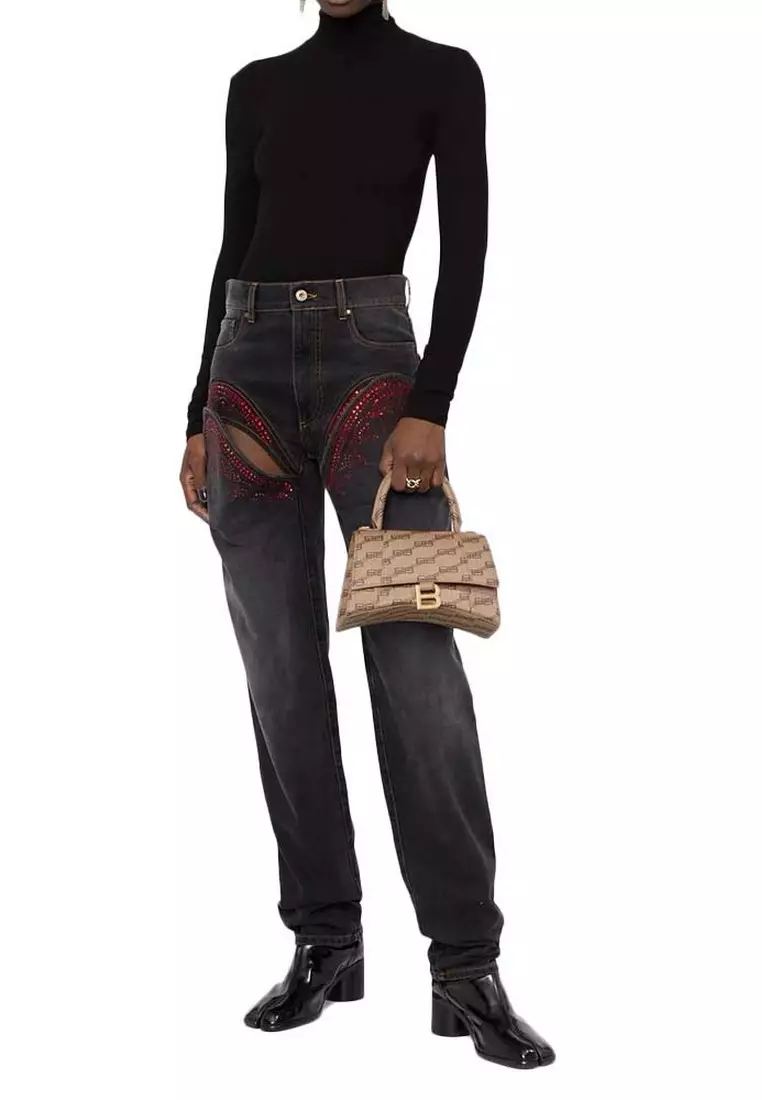 Hourglass Small BB Monogram 斜背包(杏色)