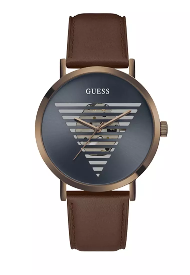 Guess Watches Leather Strap Watches For Men 2024 ZALORA Philippines