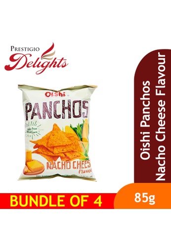 Prestigio Delights Oishi Panchos Nacho Cheese Flavour 85g Bundle of 4 71E79ESB28F8B9GS_1