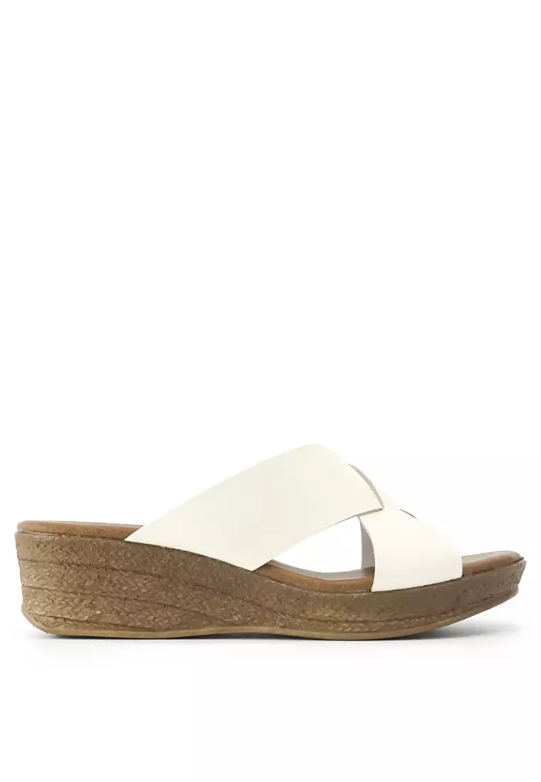 Buy COCORO COCORO No.1834 Cross Belt Wedge Slip On 2024 Online