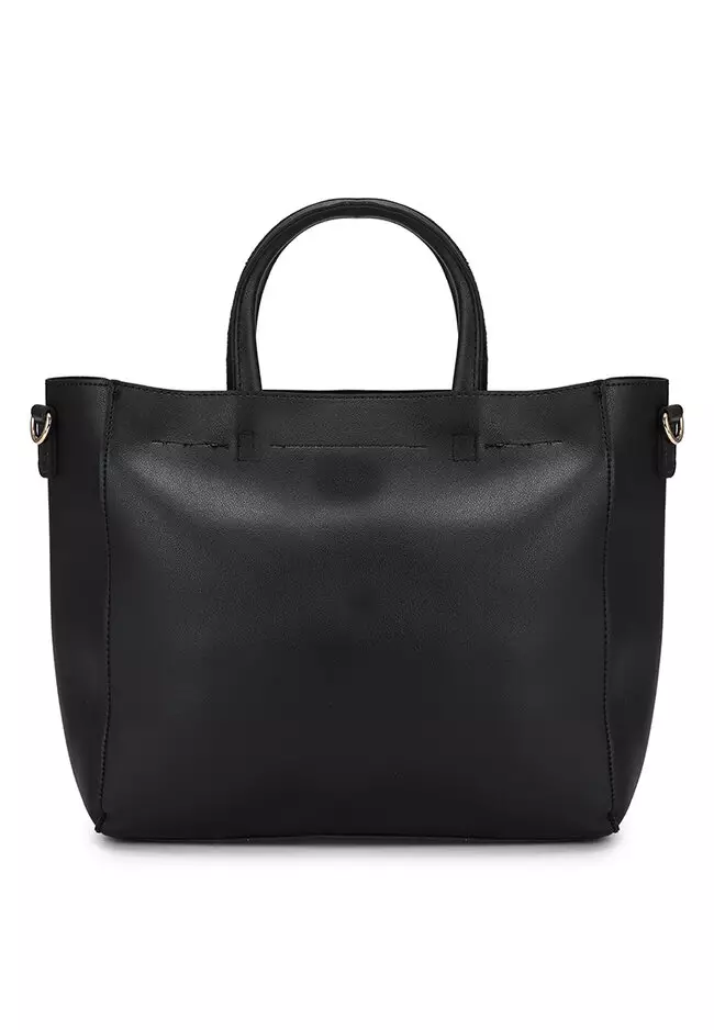 Buy Unisa Faux Leather Top Handle Bag Set Of 3 Online | ZALORA Malaysia