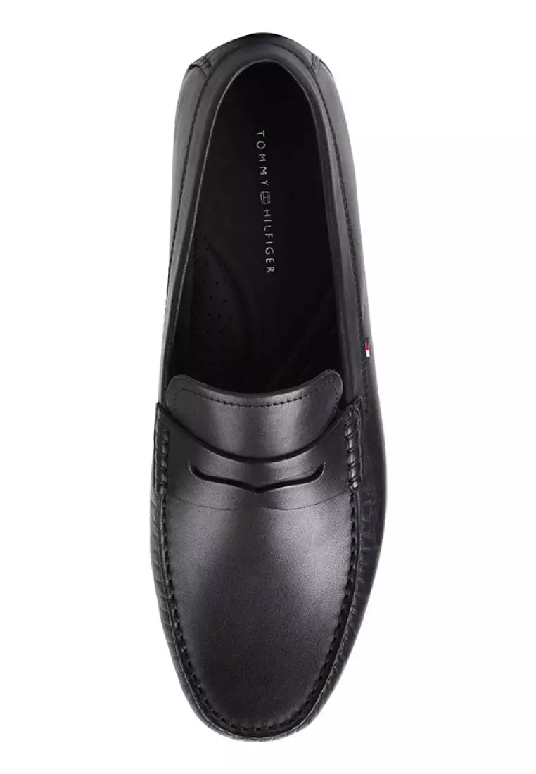 Buy Tommy Hilfiger Men's Signature Leather Slip-On Loafers 2024 Online ...