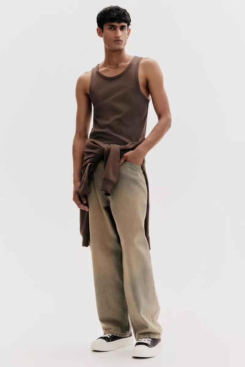 Slim Fit Ribbed vest top