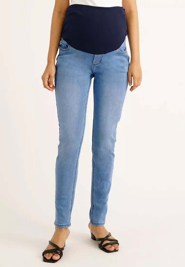 Maternity Blue Slim Fit Jeans main image 0