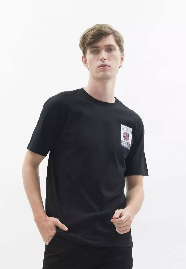 Kaos hitam tshirt polos houseofcuff motif Koi Black READY HINGGA 4XL