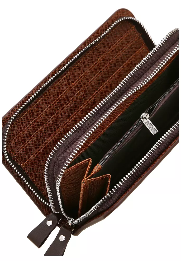 Handbag Dompet Pria Model Pendek Lipat Many Slot Material PU Leather ORIGINAL