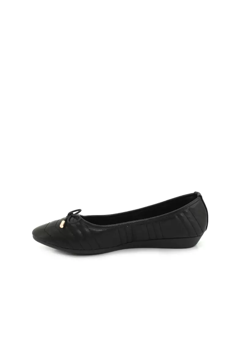 Bata black ballerina discount shoes