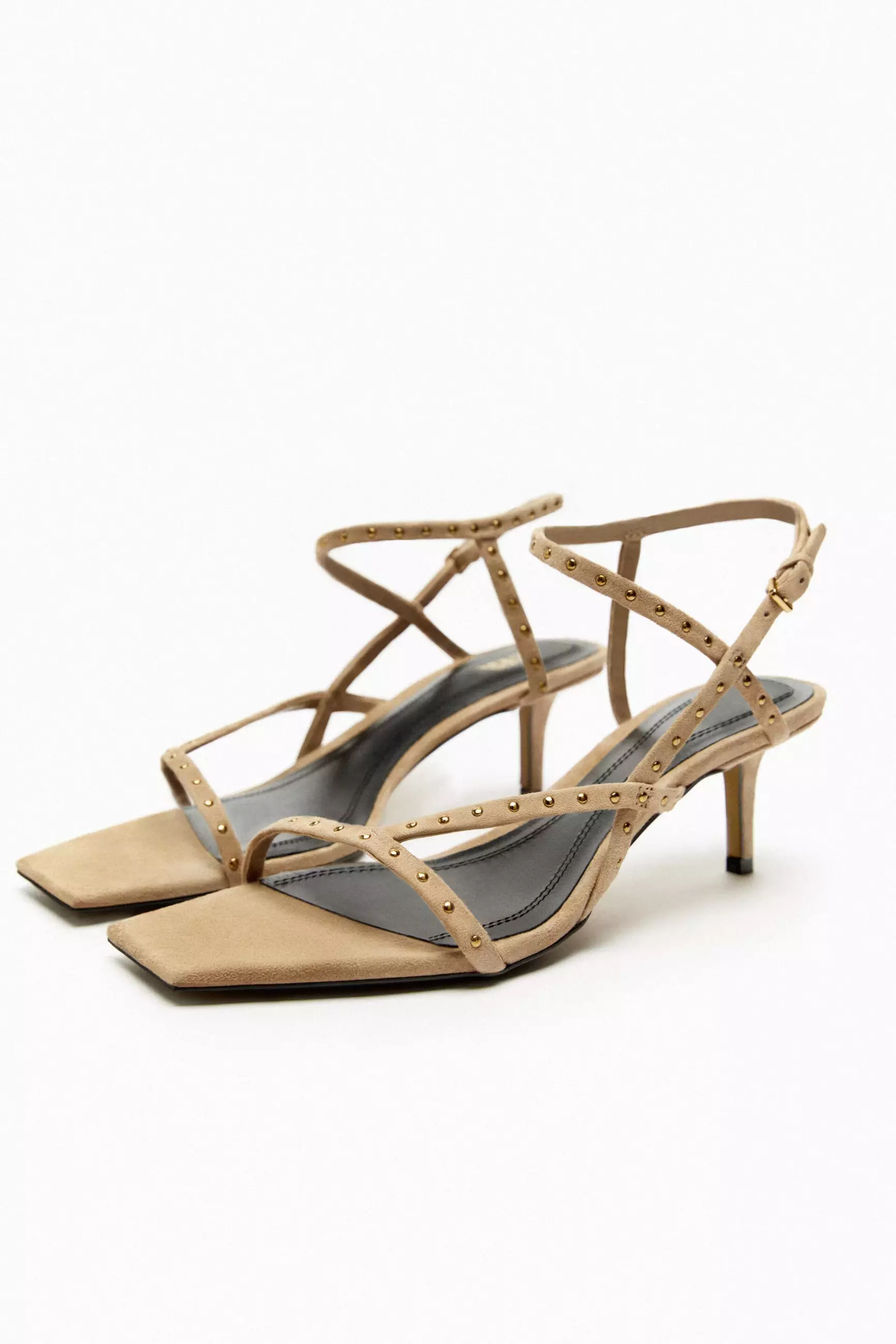 ★ZARA★ SUEDE SANDALS WITH HEEL SUEDE WEDGE SANDALS - Brown | ZARA United States