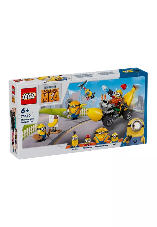 Despicable Me 4 75580 Minions and Banana Car, Age 6+, Building Blocks, 2024 (136pcs)
