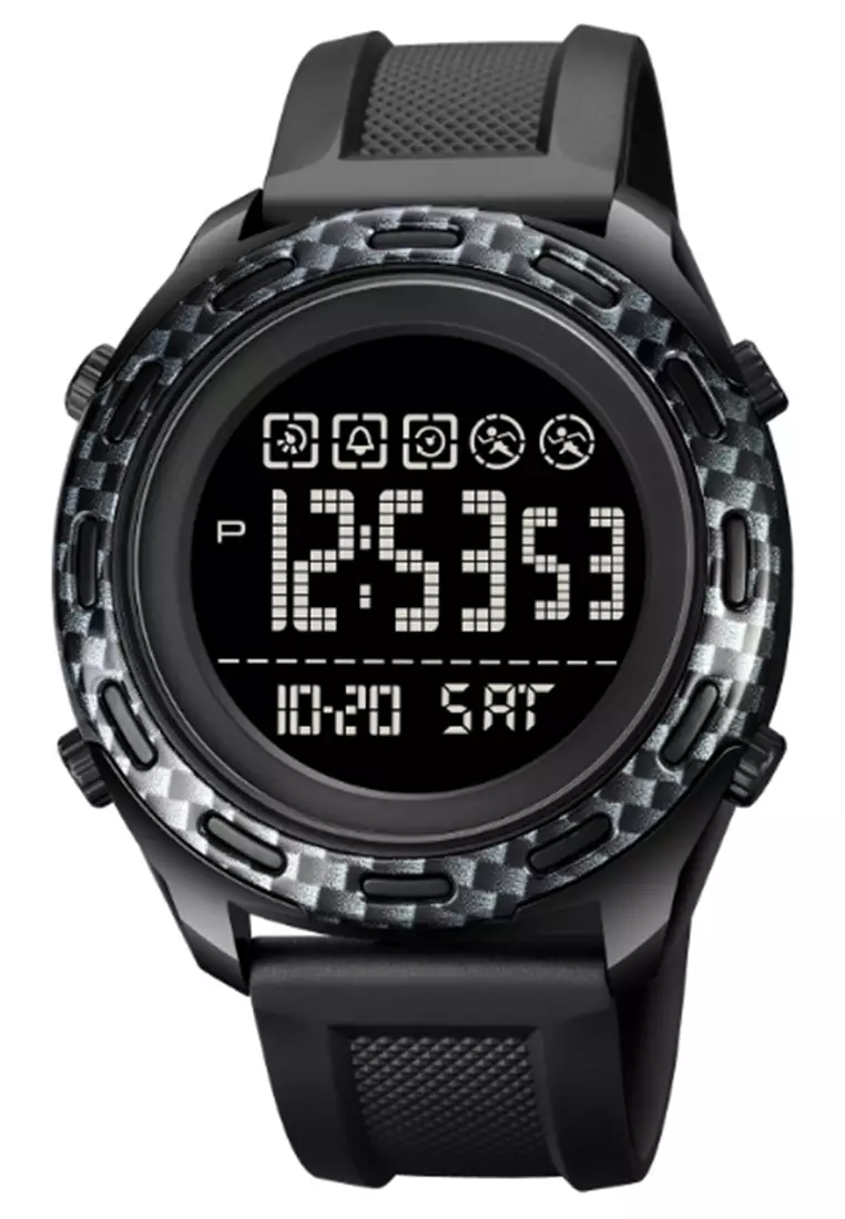 Jam Tangan Digital Pria Waterproof Many Function Strap Tali Material PU Silicone BL68 ORIGINAL