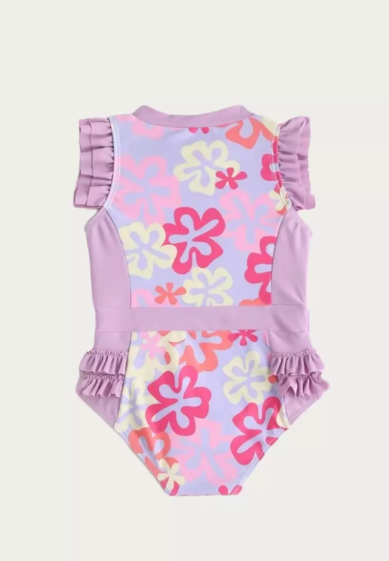 Buy Mommy Hugs Floral Plum Swimwear for Girls 2023 Online | ZALORA ...