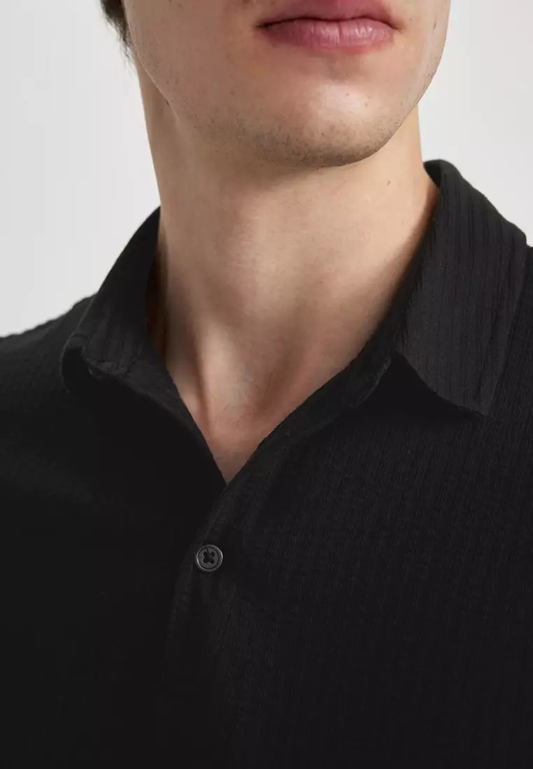 Slim Fit Cotton Short Sleeve Polo T-Shirt