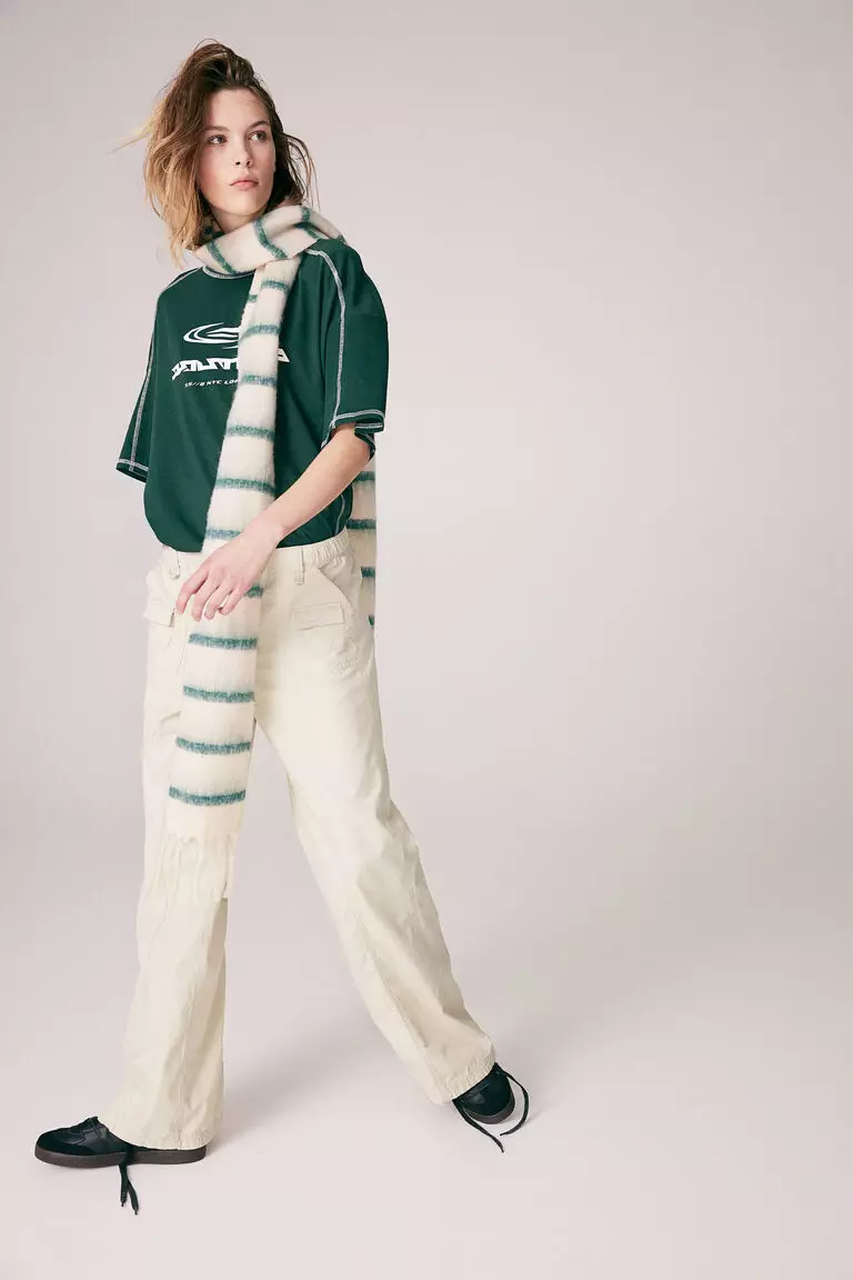 Canvas cargo trousers