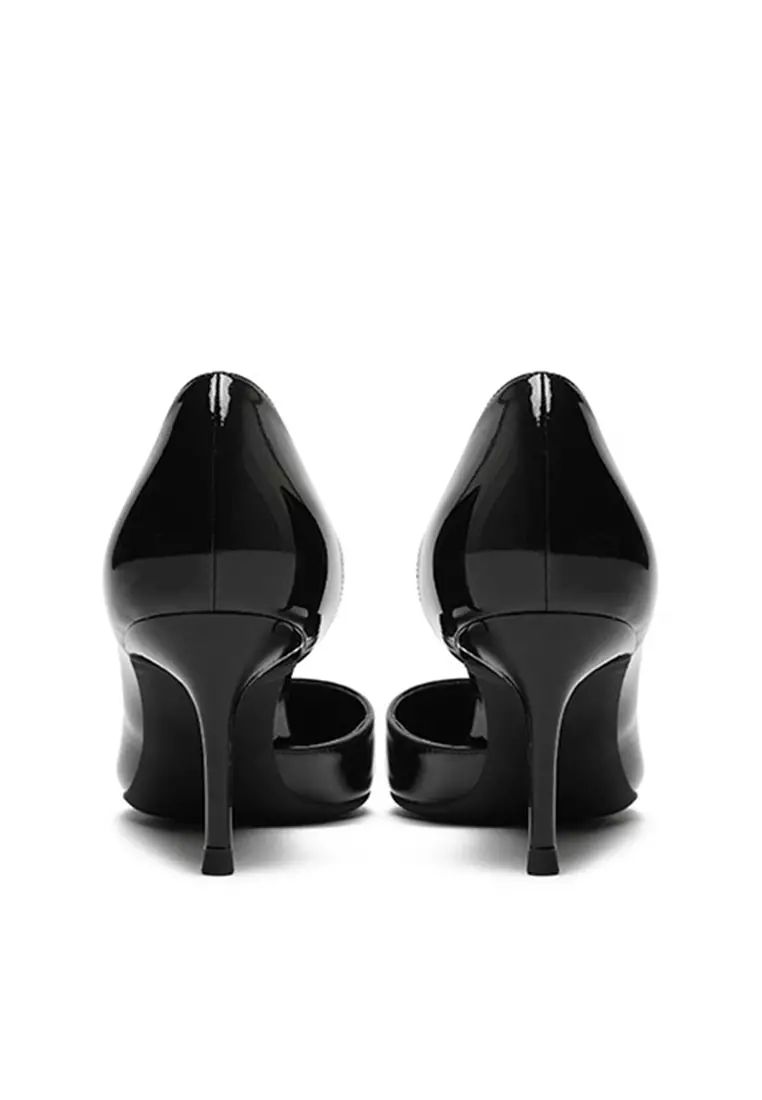 6CM Pointed Patent D'Orsay High Heel Shoes HZL164