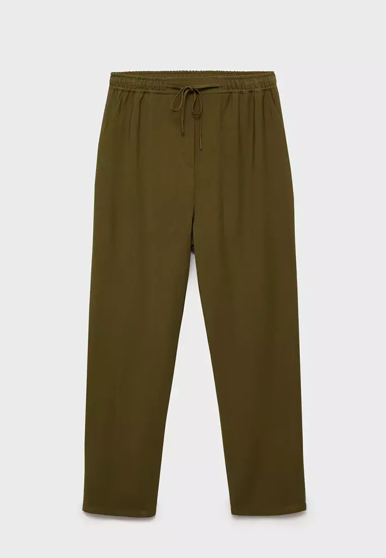 Drawstring Flowy Trousers