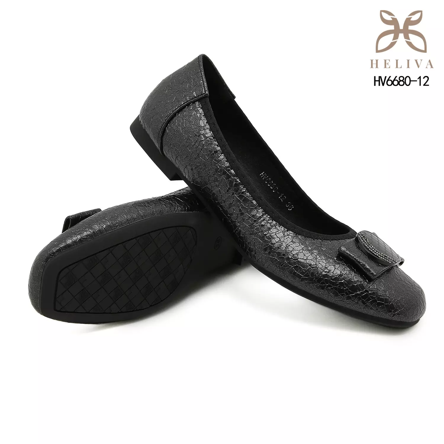 Heliva Larisa Luxe Medallion Flat Shoes  1cm Sole HV6680-12