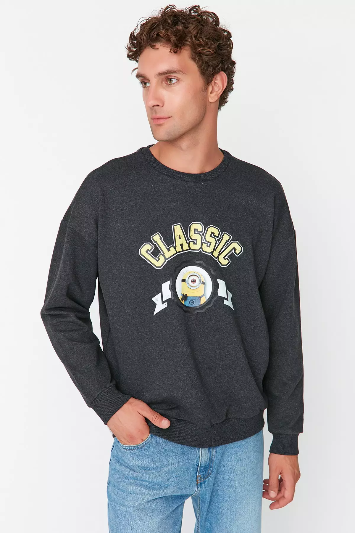 Oversize Fit Snoopy Licensed Sweatshirt