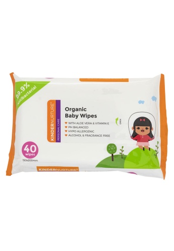 KinderNurture KinderNurture Organic Baby Wipes, 40 wipes D801AES5ABB005GS_1