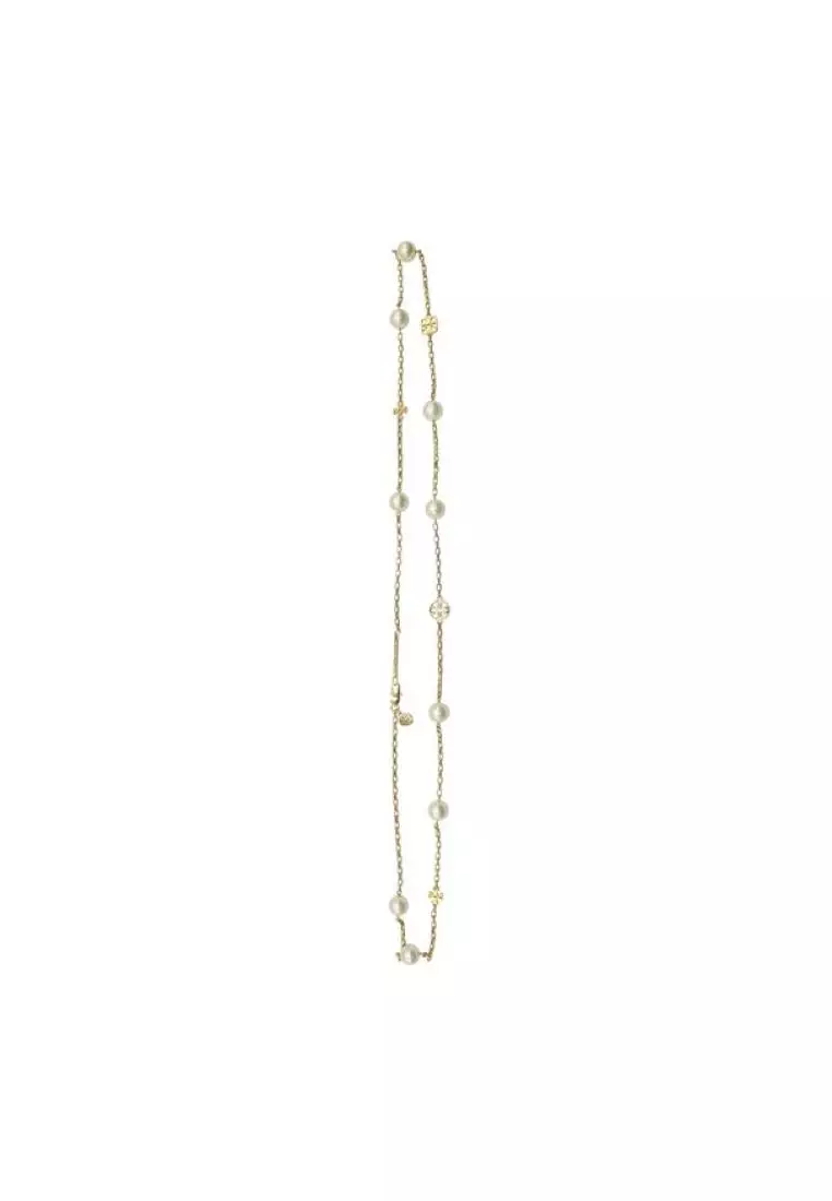 Tory burch clover necklace store