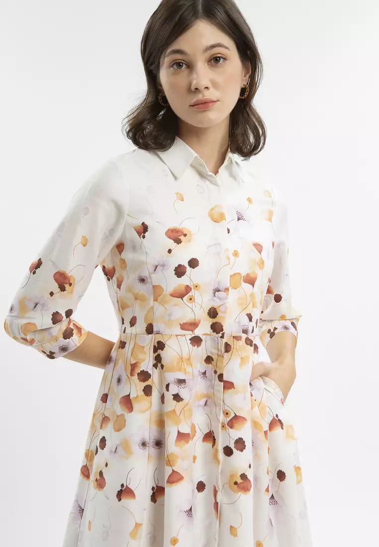 Minimal Laena Dress Coral