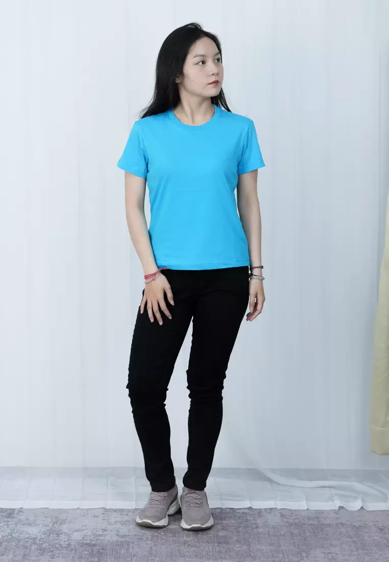 LGS - Kaos Wanita - Lengan Pendek - Motif Polos - Color Series - LTS.001