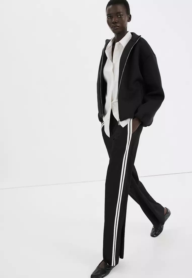 Combined Striped Trousers
