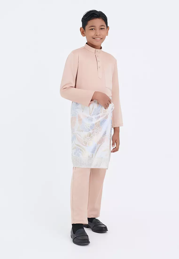 Gene Martino - Faez Baju Melayu Slim Fit Sedondon – Junior 1292