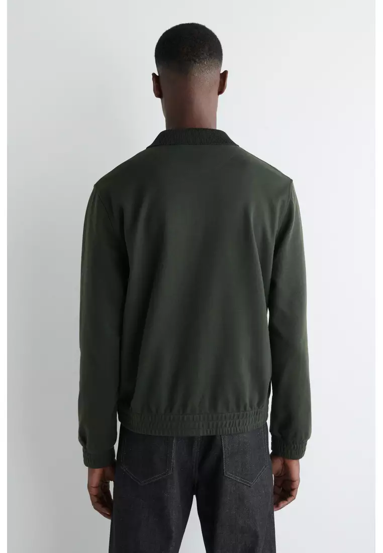 JERSEY HARRINGTON JACKET