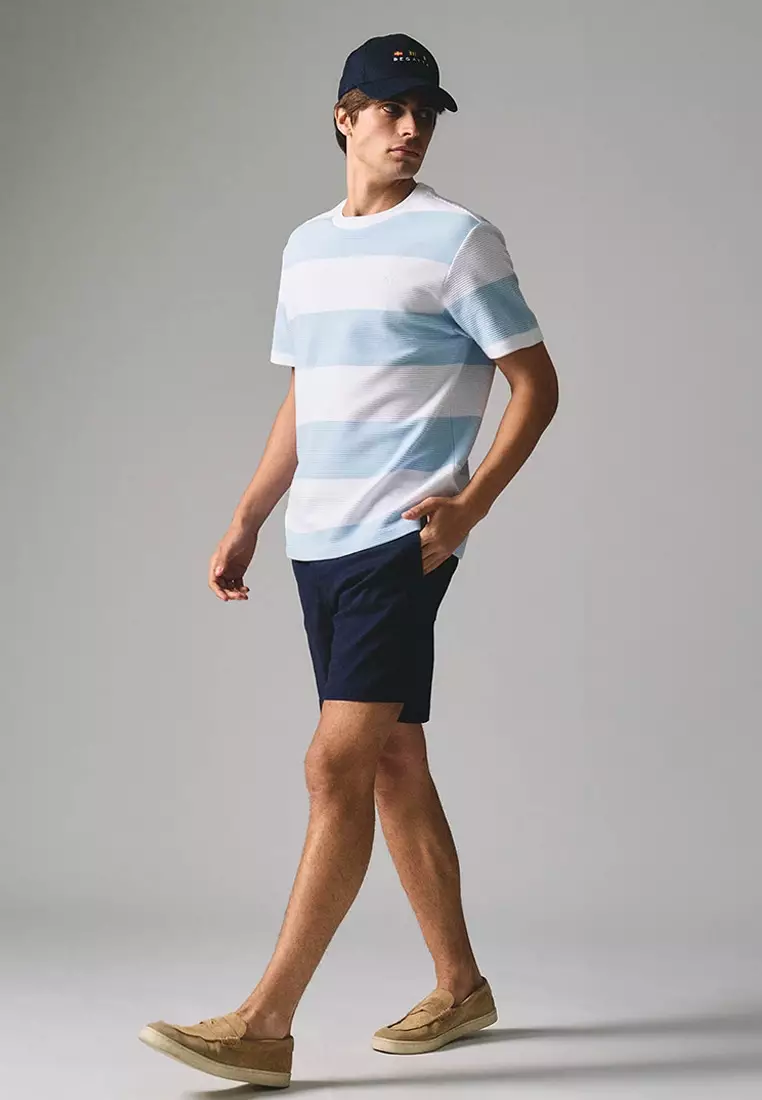 Regular Fit Striped T-Shirt In Ottoman