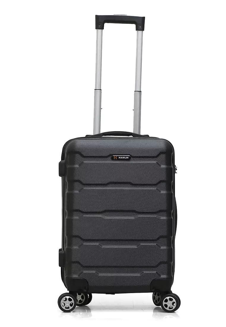 Carlton Koper Hardcase Unisex Size 20 Inch Tas Travel Combination Lock Large Compartment Material ABS+PVC Coated ORIGINAL - Black