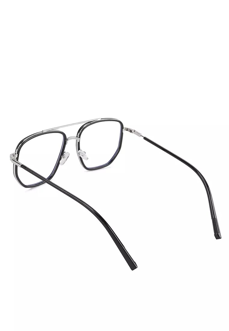 Kacamata Anti Blue Light Gervind Black Glasses Fashion Unisex