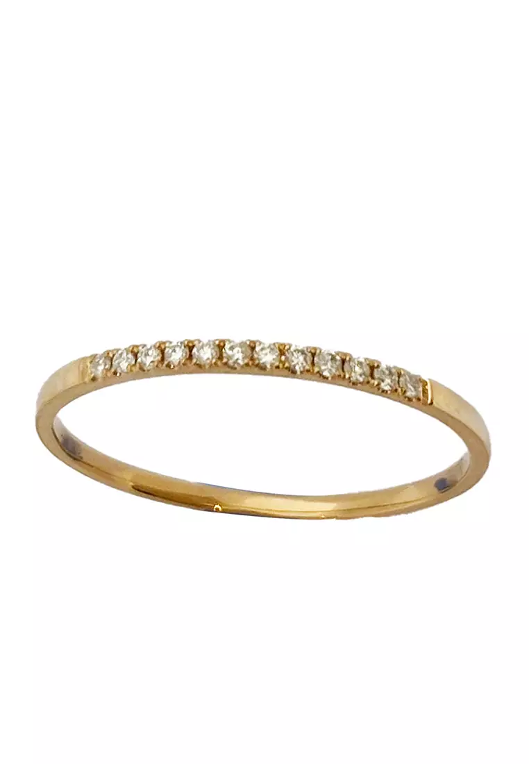 LITZ 18K Rose Gold Diamond Ring DR130-R (SZ14)