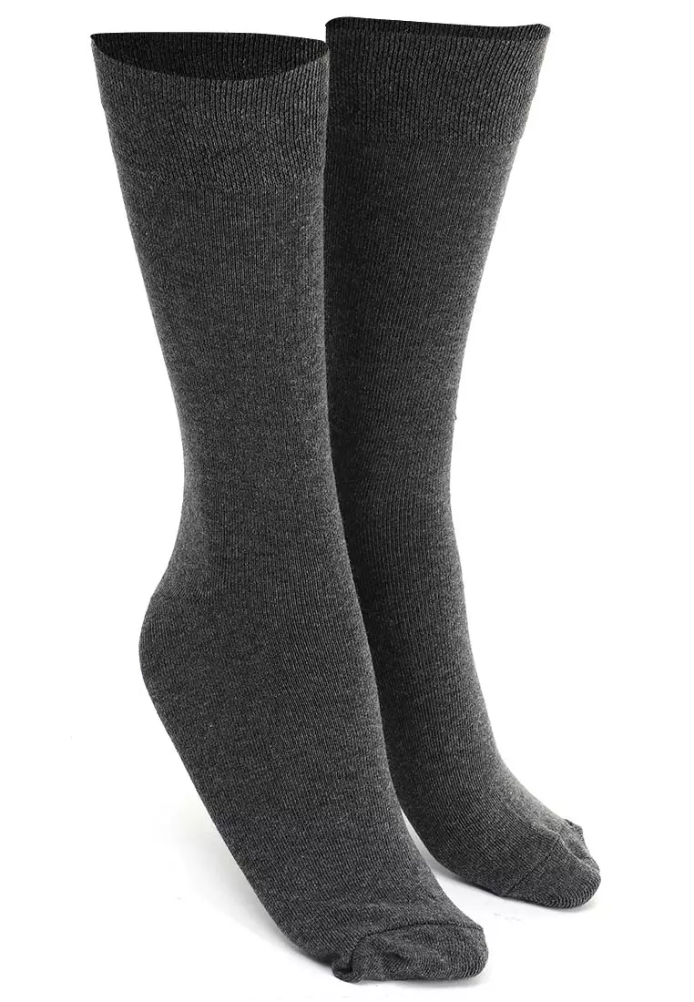Seish Kaos Kaki Panjang Pria Wanita Pliable Stocking Footwear Material Cotton ORIGINAL - Grey